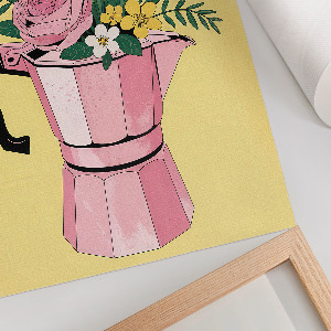 Plakat premium Kwiaty kawa