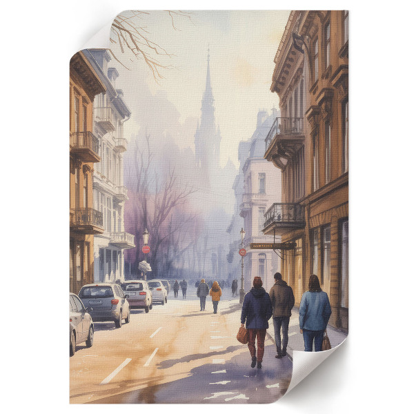 Grafika na ścianę Miejski spokój