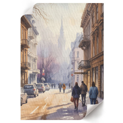 Grafika na ścianę Miejski spokój