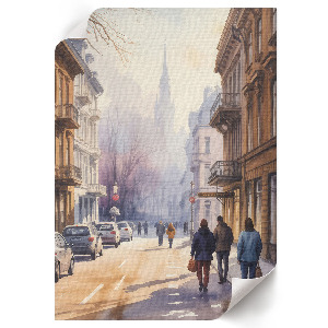 Grafika na ścianę Miejski spokój