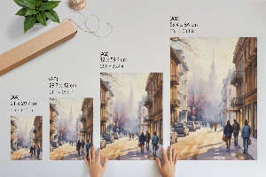 Grafika na ścianę Miejski spokój