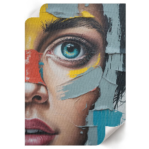 Wydruk na płótnie Oko abstrakcja