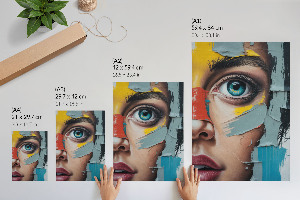 Wydruk na płótnie Oko abstrakcja