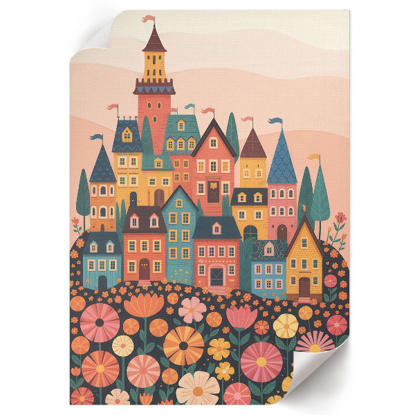 Plakat premium Kolorowe domki