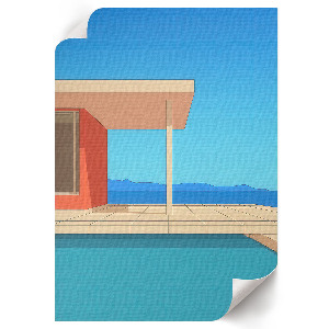 Dekoracyjny plakat ścienny Letnia architektura