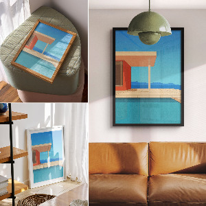 Dekoracyjny plakat ścienny Letnia architektura