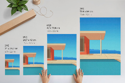 Dekoracyjny plakat ścienny Letnia architektura