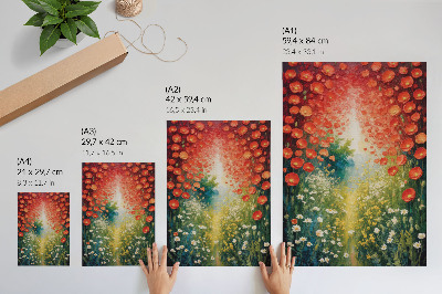 Grafika na ścianę Kwiatowa eksplozja
