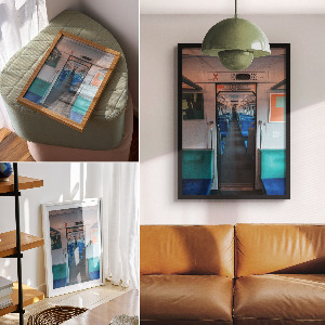 Dekoracyjny plakat ścienny Wagon miejski