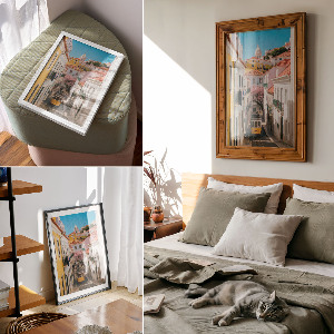 Grafika na ścianę Miejski spokój