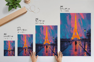 Wydruk na płótnie Nocna panorama