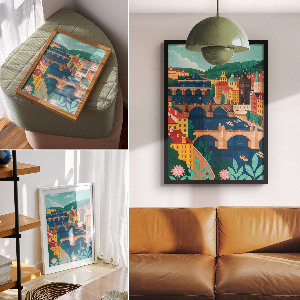 Plakat premium Miejski pejzaż