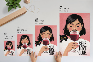 Dekoracyjny plakat ścienny Miłość do siebie