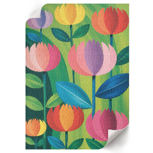 Grafika na ścianę Kolorowe kwiaty