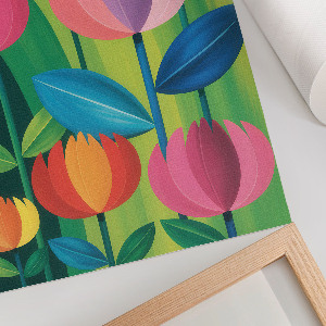 Grafika na ścianę Kolorowe kwiaty