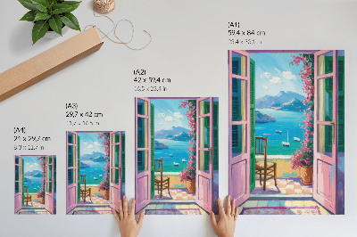 Plakat premium Drzwi na balkon