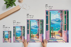 Plakat premium Drzwi na balkon