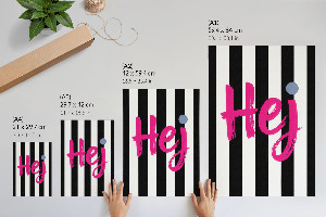 Dekoracyjny plakat ścienny Różowe Hej