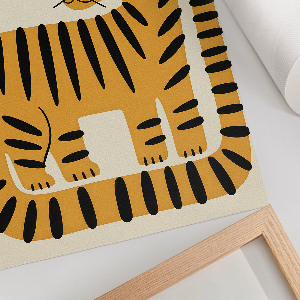 Grafika na ścianę Graficzny tygrys