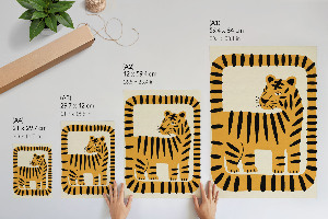 Grafika na ścianę Graficzny tygrys