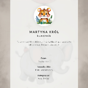 Grafika na ścianę Graficzny tygrys