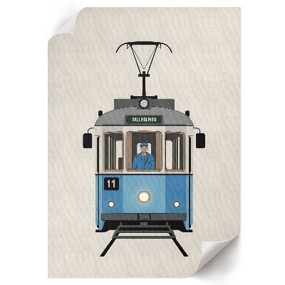 Plakat premium Nostalgiczny tramwaj
