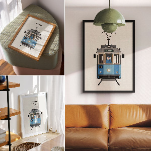 Plakat premium Nostalgiczny tramwaj