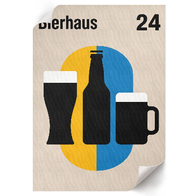 Dekoracyjny plakat ścienny Bierhaus plakat