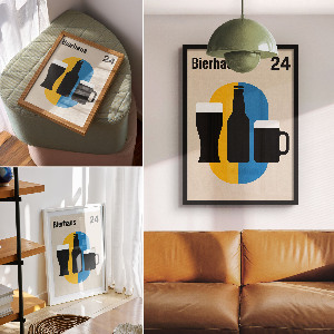 Dekoracyjny plakat ścienny Bierhaus plakat