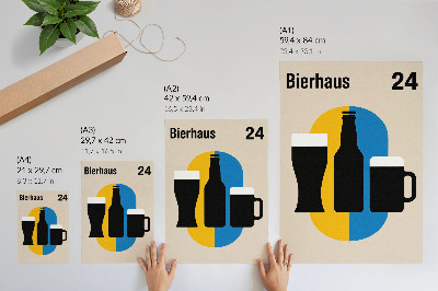 Dekoracyjny plakat ścienny Bierhaus plakat
