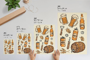 Grafika na ścianę Piwny świat