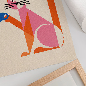 Plakat premium Kocia kawa