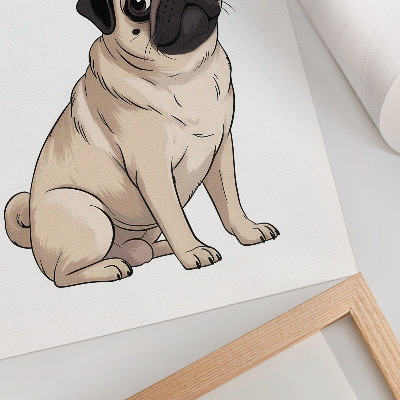 Plakat premium Pies mops