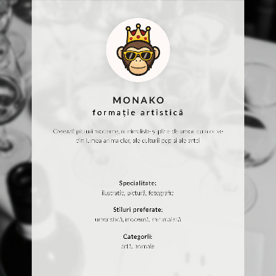 Dekoracyjny plakat ścienny Koń w koronie