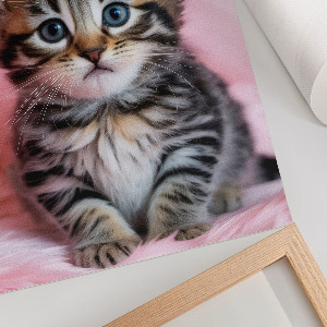 Grafika na ścianę Kot w koronie