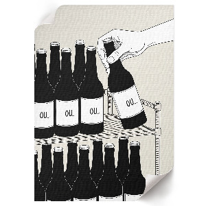 Plakat premium Butelki napoju