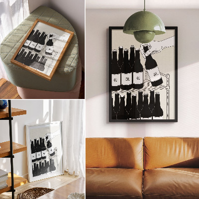 Plakat premium Butelki napoju