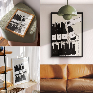 Plakat premium Butelki napoju