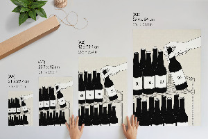 Plakat premium Butelki napoju