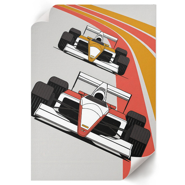 Grafika na ścianę Wyścig formuły
