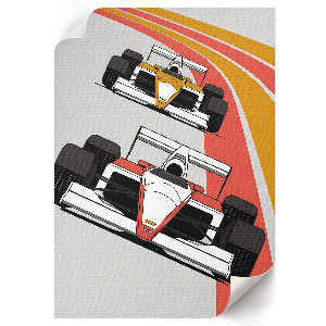 Grafika na ścianę Wyścig formuły