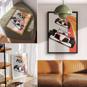 Grafika na ścianę Wyścig formuły