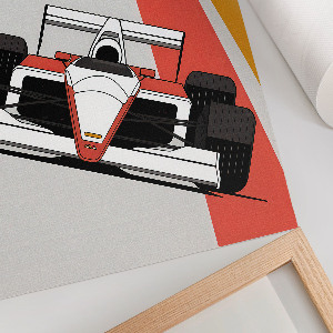 Grafika na ścianę Wyścig formuły