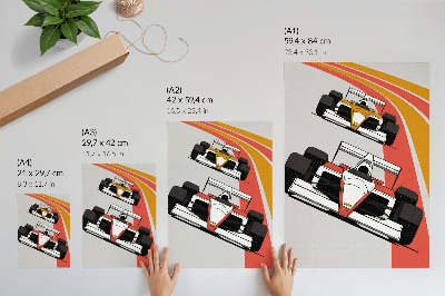 Grafika na ścianę Wyścig formuły