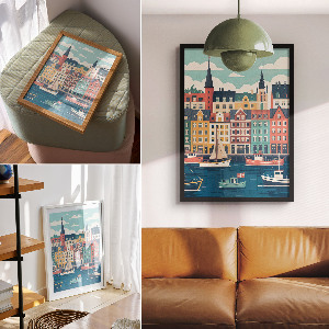 Wydruk na płótnie Skandynawia urok