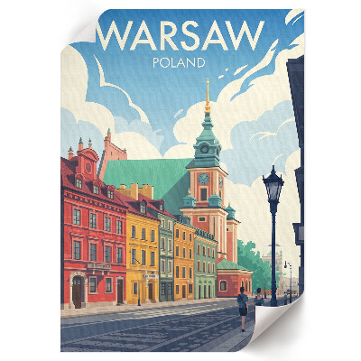 Grafika na ścianę Warszawa architektura