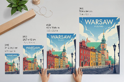 Grafika na ścianę Warszawa architektura