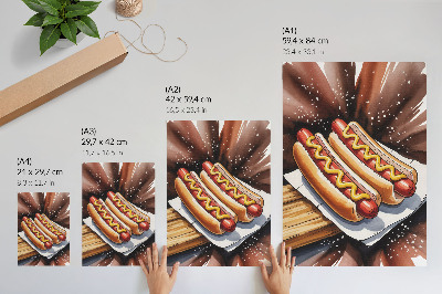 Wydruk na płótnie Smaczne hot dogi
