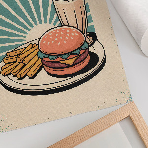 Plakat premium Retro fastfood