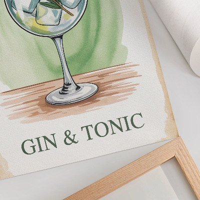 Wydruk na płótnie Gin tonik